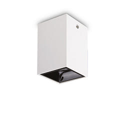 LED ceiling luminaire NITRO SQUARE, 15W 3000K 1350lm, white / black on the inside