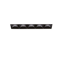 LED ceiling luminaire LIKA TRIMLESS, recessed mounting, lenght 14.6cm, 10W 3000K 1100lm 29, white / black