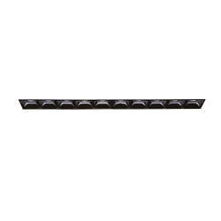 LED ceiling luminaire LIKA TRIMLESS, recessed mounting, lenght 27.8cm, 20W 3000K 2200lm 29, white / black