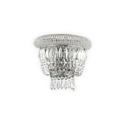 Wall luminaire DUBAI, 2 flames, E14, metal / refined chrystal, chrome