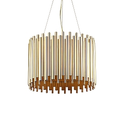 Luci a sospesione PAN 5-Lampadine, regolabile E27 IP20, Oro