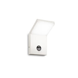 Outdoor LED wall luminaire STYLE SENSOR, IP54, with PIR sensor, 9.5W 4000K 680lm, white