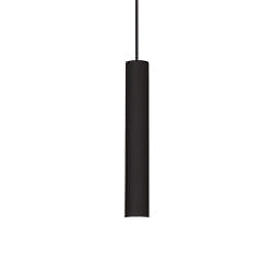 LED Pendelleuchte TUBE,  4cm / H 25cm, 9W 3000K 850lm, dimmbar, Schwarz