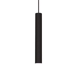 LED pendant luminaire TUBE,  6cm / H 40cm, 9W 3000K 850lm, black