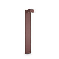 Outdoor floor luminaire SIRIO BIG, IP44, 80cm, 2x G9, aluminium / pyrex glass, coffee brown