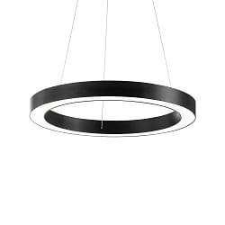 LED pendant luminaire ORACLE ROUND,  70cm, 43W 3000K 2800lm, black