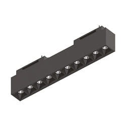 LED track module luminaire ARCA ACCENT, 48Vdc, lenght 30.5cm, UGR<13, 15W 3000K 2000lm 35, black