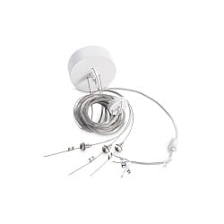 Suspension pendulaire HALO, blanche