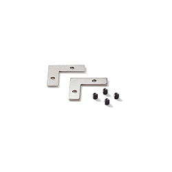 Parte di collegamento SLOT RECESSED, Metallo, Nero