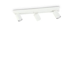 Lampada da parete e soffitto RUDY 3-Lampadine, girevole, ruotabile GU10 IP20, Bianco, verniciato a polvere