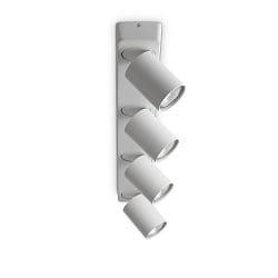 Wand-/Deckenleuchte RUDY, 4-flammig, GU10, dreh-und schwenkbar, Wei