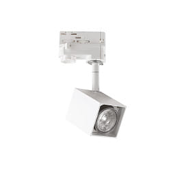 Projecteur triphas MOUSE TRACK pivotant, rotatif, adaptateur triphas inclus GU10 IP20, blanche