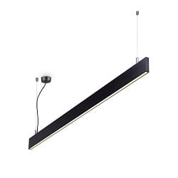 LED Pendelleuchte LINUS, 68W 3000K 3850lm 2x104, 1-10V dimmbar, Schwarz