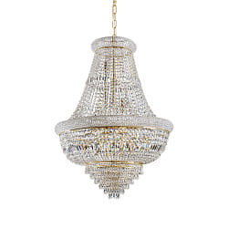 Luminaire  suspension DUBAI 24 flammes E14 IP20, laiton