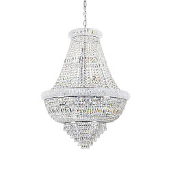 Luminaire  suspension DUBAI 24 flammes E14 IP20, chrome