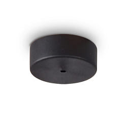 Ceilng rose MAGNETICO for 1 pendant luminaire,  9cm, magnetic visor, black