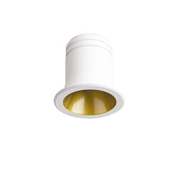 LED Einbauspot VIRUS, IP20,  4cm, 3W 3000K 210lm 20, CRi >90, Wei / Gold