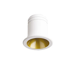 Recessed LED spot VIRUS, IP20,  4cm, 3W 3000K 210lm 20, CRi >90, white / gold