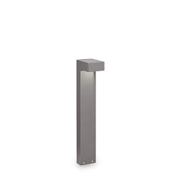 Outdoor floor luminaire SIRIO SMALL, IP44, 60cm, 2x G9, aluminium / pyrex glass, grey