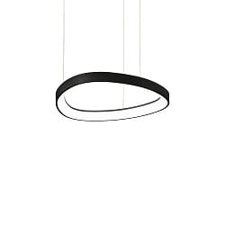 LED Pendelleuchte GEMINI, rund,  425 mm, 38W, 3000K, 3900lm, IP20, hhenverstellbar, schwarz