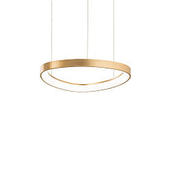 LED Pendelleuchte GEMINI, rund,  425 mm, 38W, 3000K, 3900lm, IP20, hhenverstellbar, Messing