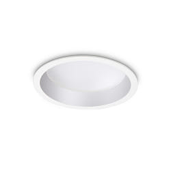 LED Einbauleuchte DEEP, IP20,  15cm, Aluminium wei / diffus, 20W 3000K 2100lm 77