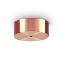 Ceiling rose MAGNETICO for 1 Pendant luminaire,  9cm, magnetic visor, burnished copper