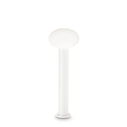 Outdoor Stehleuchte CLIO 1, 60cm, IP44, 1-flammig, E27, ohne Abdeckung, Aluminium, Wei