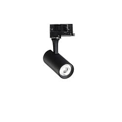 LED 3-Phasen-Schienenstrahler FOX SMALL, 8W 3000K 950lm 41, Schwarz