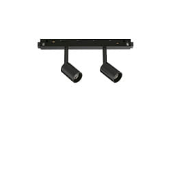 Riflettori su rotaie EGO TRACK DOUBLE LED 2-Lampadine, con adattatore, on/off LED IP20, Nero