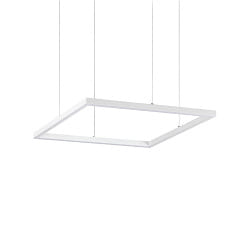 LED Pendelleuchte ORACLE SLIM, quadratisch, 500 mm, 33W, 3000K, 3080lm, inkl. Trafo, hhenverstellbar, wei