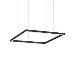 LED Pendelleuchte ORACLE SLIM, quadratisch, 500 mm, 33W, 3000K, 3080lm, inkl. Trafo, hhenverstellbar, schwarz