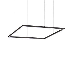 LED Pendelleuchte ORACLE SLIM, quadratisch, 700 mm, 41W, 3000K, 3950lm, inkl. Trafo, hhenverstellbar, schwarz