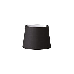 Aufsatz-Leuchtenschirm SET UP CONO,  20cm / H 15cm, konisch, PVC feuerfest, schwarz