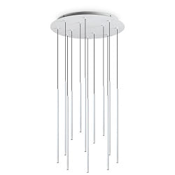 LED Pendelleuchte FILO, 12-flammig, 23W 3000K 2400lm, Hhe einzeln verstellbar, wei