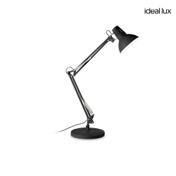 Table luminaire SALLY, max. 58cm, E27, switch at the head, black