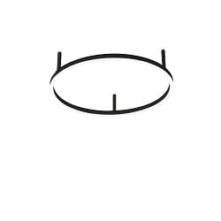 LED Deckenleuchte ORACLE SLIM, rund,  500 mm, 30W, 3000K, 2350lm, schwarz