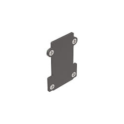 Embout EGO END CAP RECESSED SENZA FORO, noir 