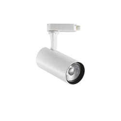 Projecteur triphas FOX cylindrique, pivotant, rotatif IP20, blanche