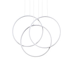 LED Pendelleuchte FRAME, 82W, 3000K, 8000lm, IP20, hhenverstellbar, wei