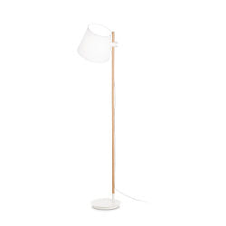 floor lamp AXEL with switch, adjustable E27 IP20, white