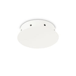 Rosace de plafond rond, 8 fois, blanche