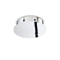 Rosace de plafond rond, 8 fois, chrome