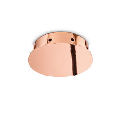 ceiling canopy round, 8-fold, copper