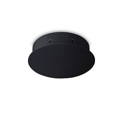 Rosace de plafond rond, 8 fois, noir 