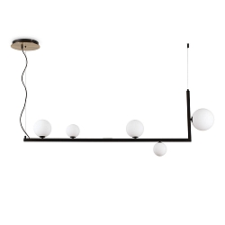 Luci a sospesione BIRDS SP5 5-Lampadine, regolabile G9 IP20, nero opaco 
