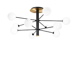 Luminaire de plafond COSMOPOLITAN G9 IP20, noir 