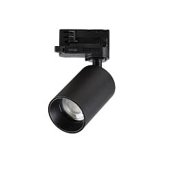 3-phase spot BYTE TRACK cylindrical, adjustable GU10 IP20, black matt 