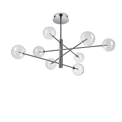 Pendelleuchte EQUINOXE SP8, IP20, 8xG4, Chrom