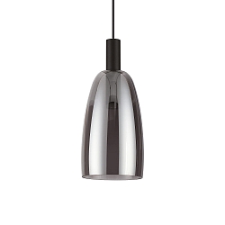 pendant luminaire COCO 1 flame, adjustable IP20, smoky colour